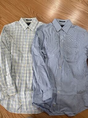 Set of two lands end button down